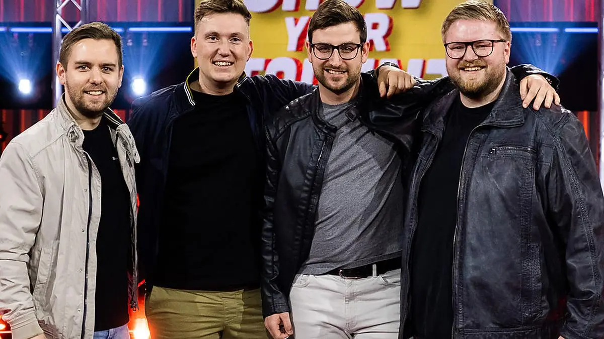 Mathias Rosenberger, Manuel Schwandt, Stefan Scheifinger und Lukas Joham (von links)