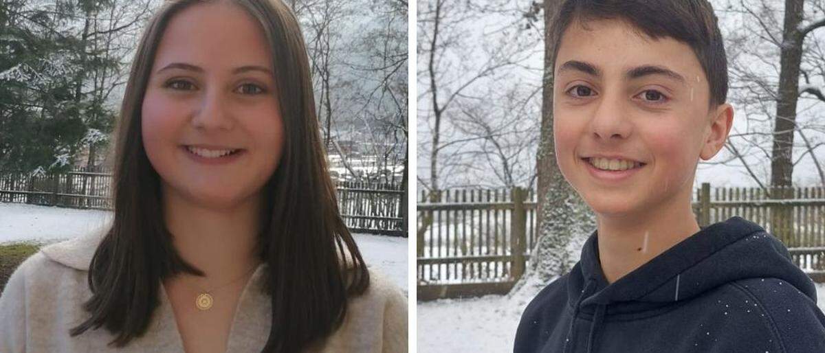 Josef Uebelleitner (14) aus Fladnitz und die Aflenzerin Anja Erndl (18) sind Schüler an der Fachschule Hafendorf	