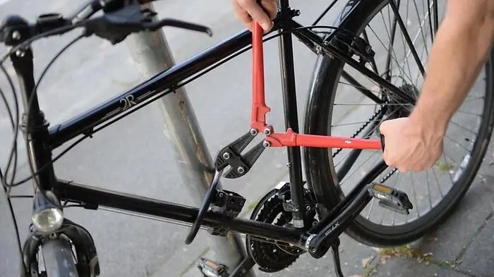 Gute Fahrradschlösser erkennt man am hohen Gewicht