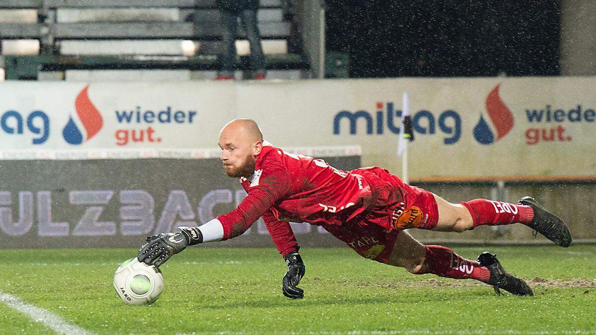 WAC-Goalie Alex Kofler will auch heute ohne Gegentor bleiben