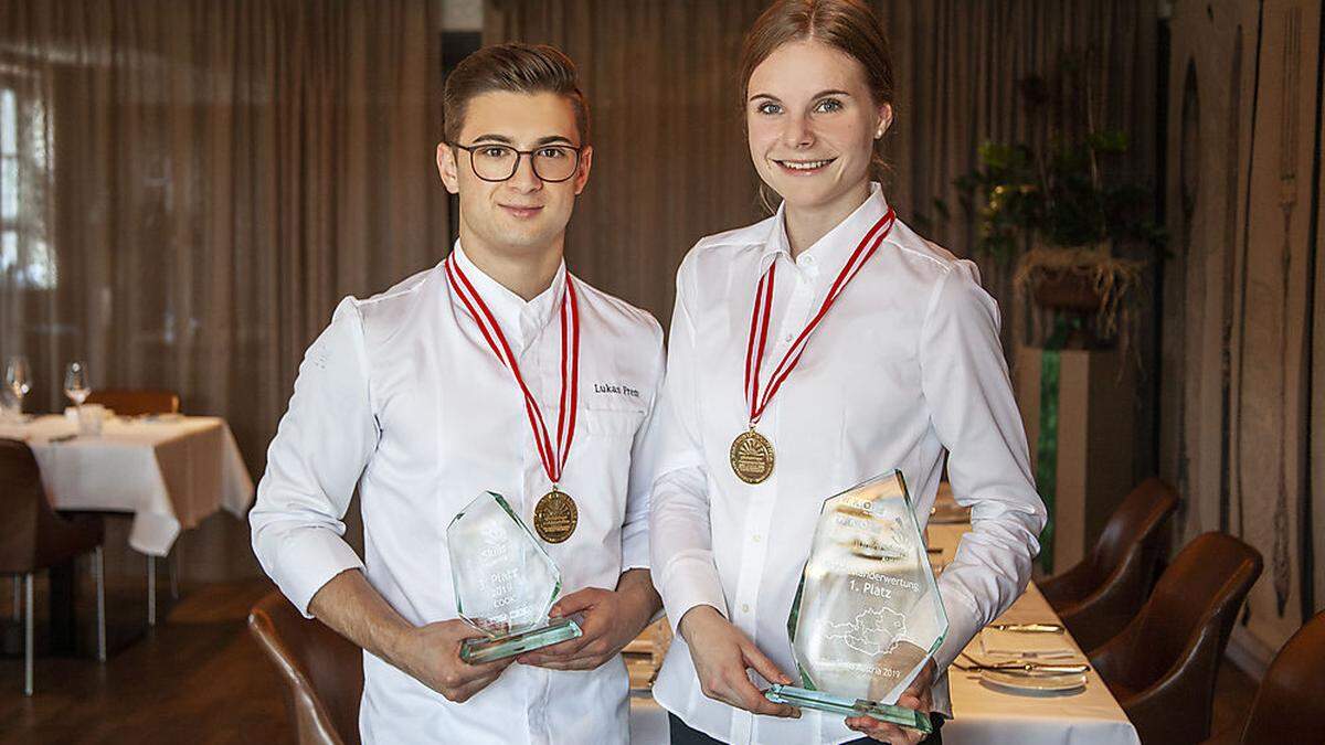 Lukas Prem und Nina Ackerl erreichten beide Gold