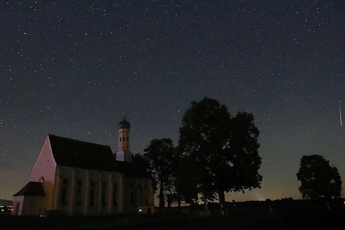 St. Koloman in Bayern: Hier waren die Sternschnuppen besonders gut zu sehen.