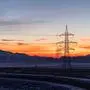Sujet , Featrue, Wirtschaft, Energie, Strom, Stromkosten, Kosten, Energiewende, Stomleitungen, Sonnenaufgang, ESTAG, KELAG; Graz am 27.12.2018