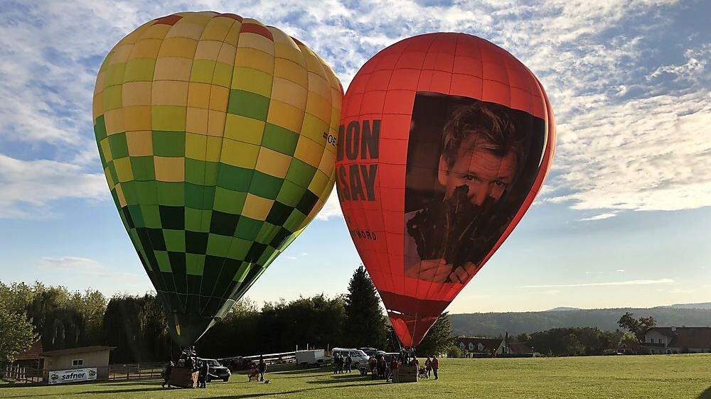 Dutzende Ballonfahrer tummeln sich dieser Tage am Boden und in der Luft in der Oststeiermark