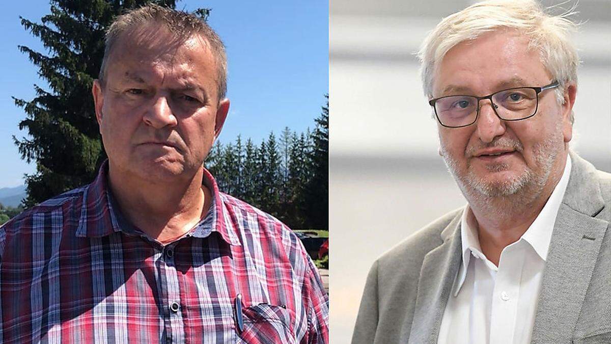 ATB-Betriebsrat Michael Leitner und SPÖ-Nationalratsabgeordneter Christoph Matznetter