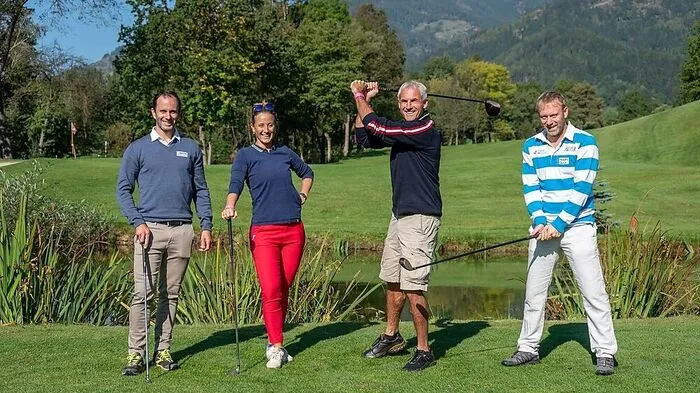 Ex-Ski-Stars Philipp Schörghofer und Michaela Kirchgasser, Ex-Fußballspieler Michael Konsel und der ehemalige Tennisspieler Stefan Koubek.