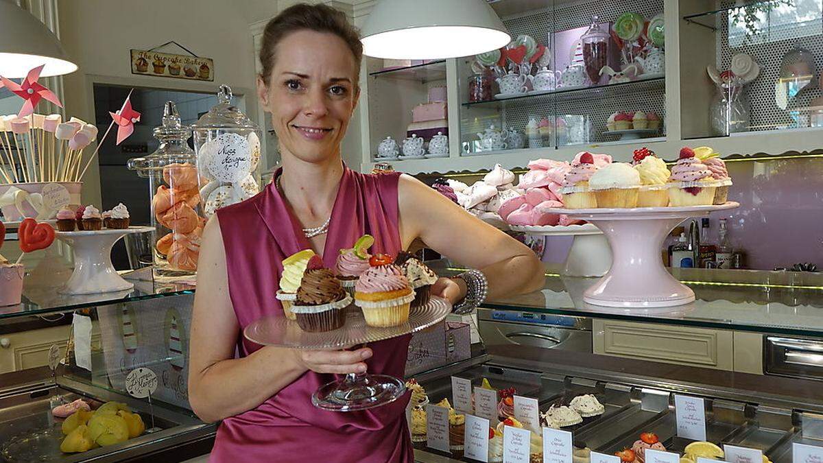 An heißen Tagen bevorzugt Renate Gruber den fruchtigen Erdbeer-Cupcake 