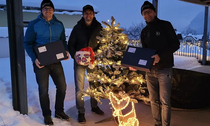 Pinter Johannes, Robert Bergmann und Manfred Grossegger spielten für "Kärntner in Not" groß auf