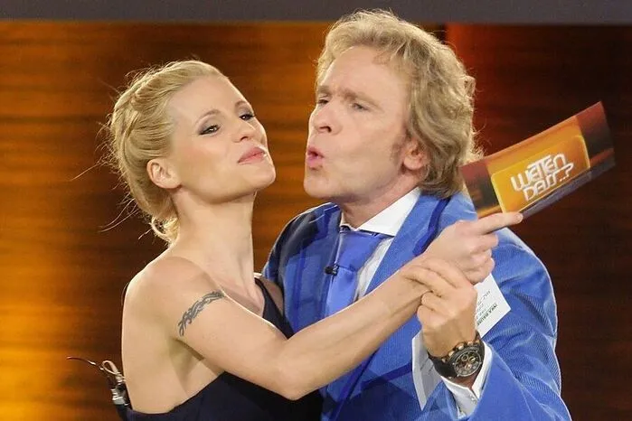 Michelle Hunziker & Thomas Gottschalk. Die Schweizerin wurde zum fixen Bestandteil der Show.