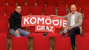 Stefan Moser und Urs Harnik präsentieren das Programm für die Spielsaison 2023/24