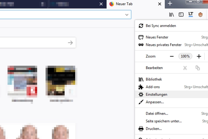 Bei Firefox findet man die Cookies unter dem Punkt "Einstellungen"