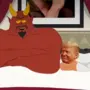 Donald Trump mit Satan im Bett in South Park | Donald Trump mit Satan im Bett in South Park