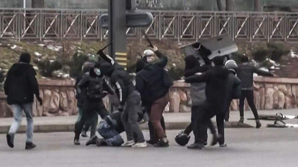 Zusammenstöße in Almaty