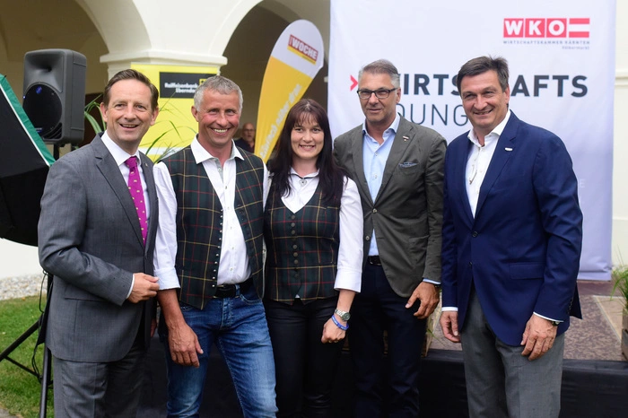 An der Wirtschaftslounge nahmen viele Ehrengäste teil, wie WK-Präsident Jürgen Mandel, Landeshauptmann-Stellvertreterin Gaby Schaunig und Landesrat Christian Benger.