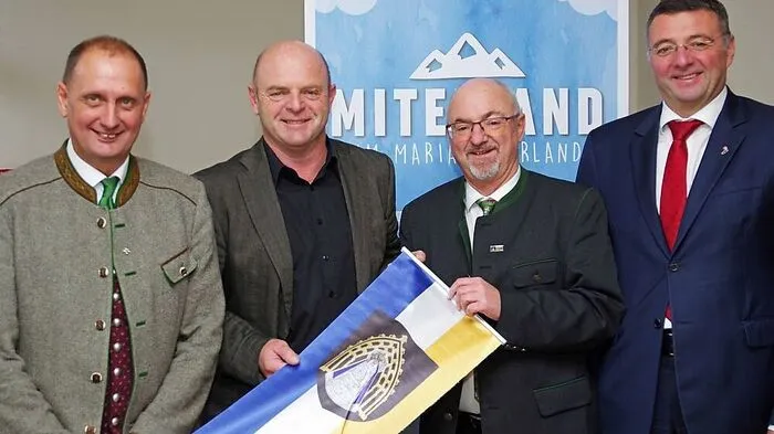 Johann Kleinhofer, Michael Wallmann, Manfred Seebacher und Jörg Leichtfried (v. l.)