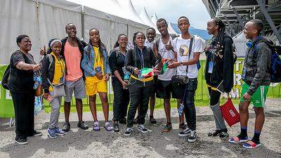 Den Schwimmern und Leichtathleten aus Kenia gefällt es in Klagenfurt