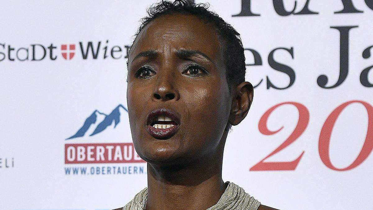 Hier bei der Verleihung zur Frau des Jahres: Waris Dirie