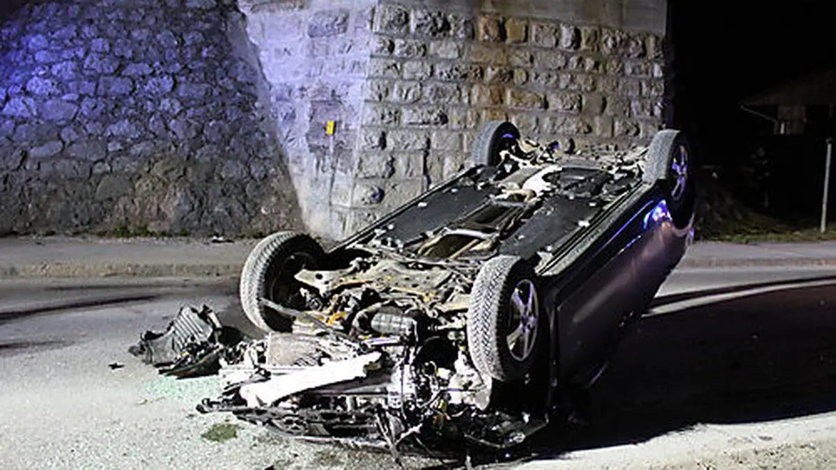 Spektakulärer Unfall