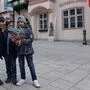 Daniel Mühlhans, Marcus Wurzwallner und Sarah Leitner (von links) haben die Alte Ratsburg in der Wienerstraße entdeckt