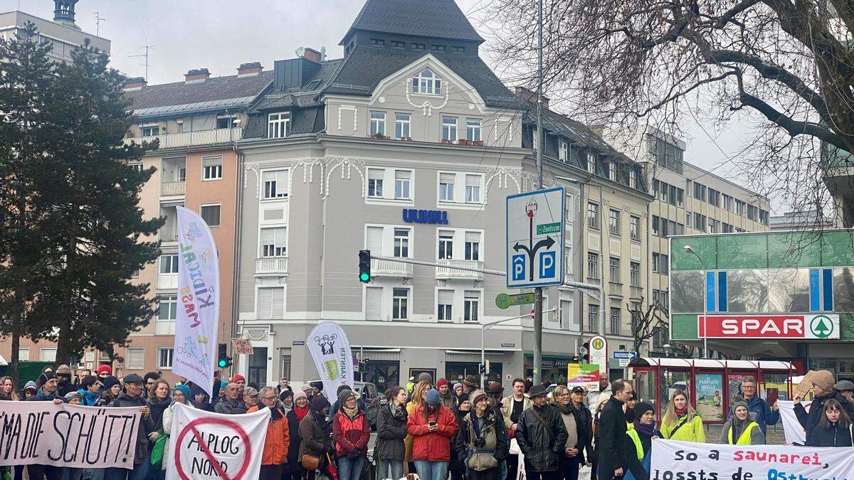 In Klagenfurt wurde heute für den Klimaschutz gestreikt