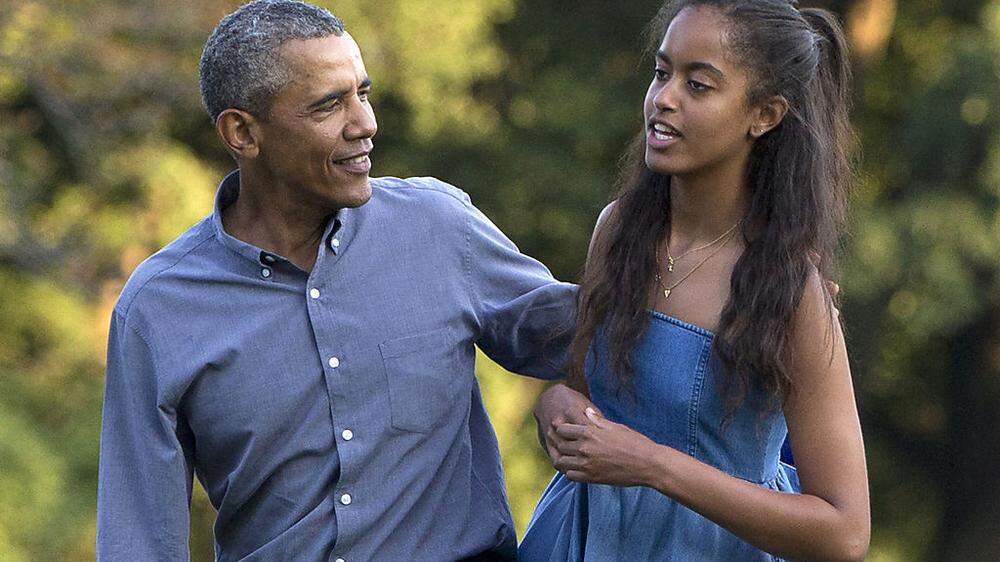 Barack Obama lässt seine Tochter Malia ungern ziehen