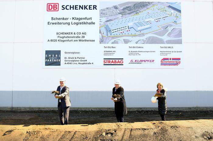 Spatenstich für die neue Logistikhalle von DB Schenker in Klagenfurt