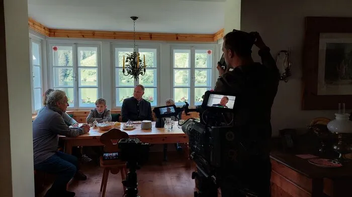 Zwei Tage lang gastiert das Filmteam ...