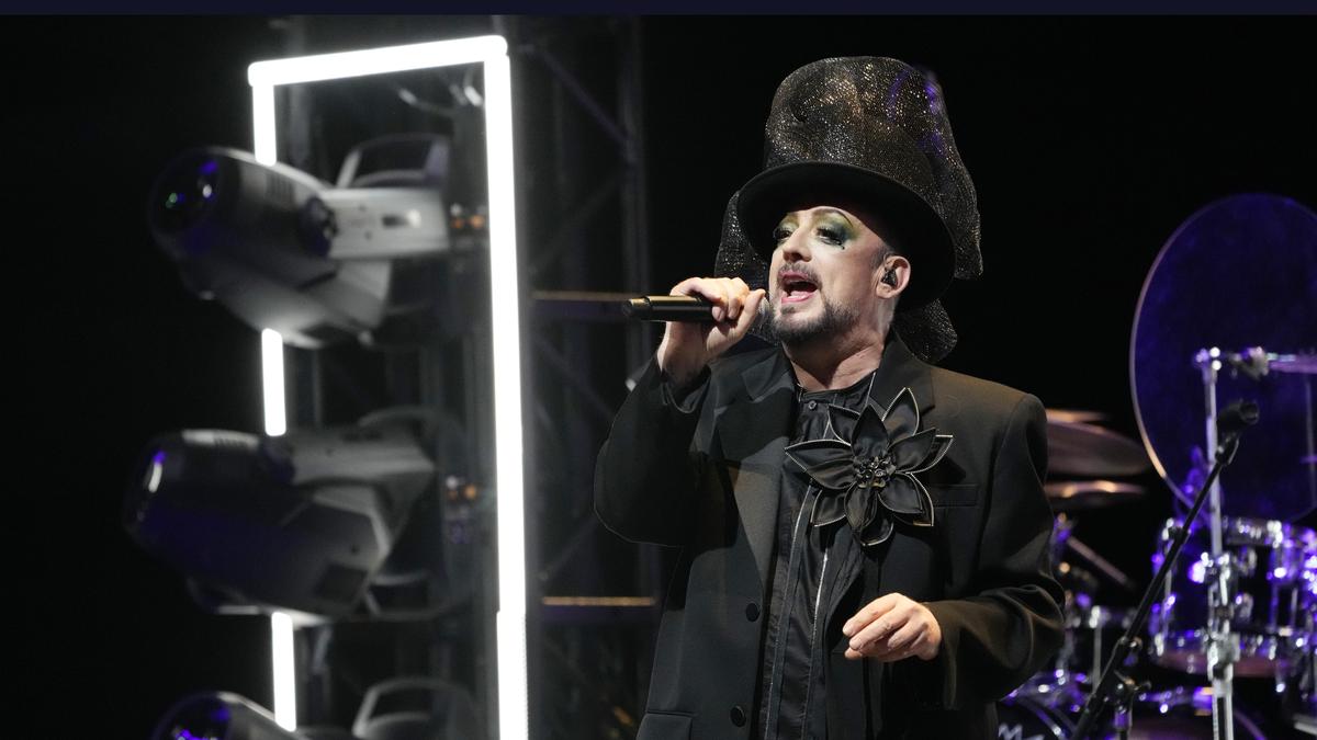 Boy George bei einem Auftritt in Los Angeles, Kalifornien