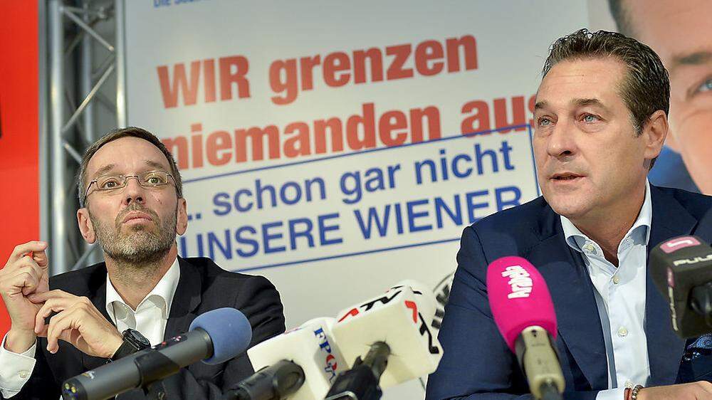 Generalsekretär Herbert Kickl und Parteichef HC Strache
