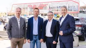 Geschäftsführung und Eigentümer der ShoppingCity Seiersberg: Dieter Matjasic (GF), Martin Klein und Mag. Christian Guzy (Eigentümer), Mag. Anton Cech (GF) der ShoppingCity Seiersberg