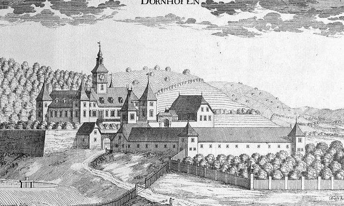 Ein Kupferstich von 1681: Damals gab es noch eine Wehrmauer