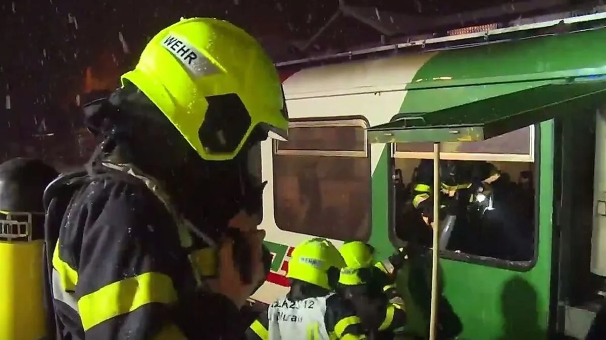 Brand von Triebwagen