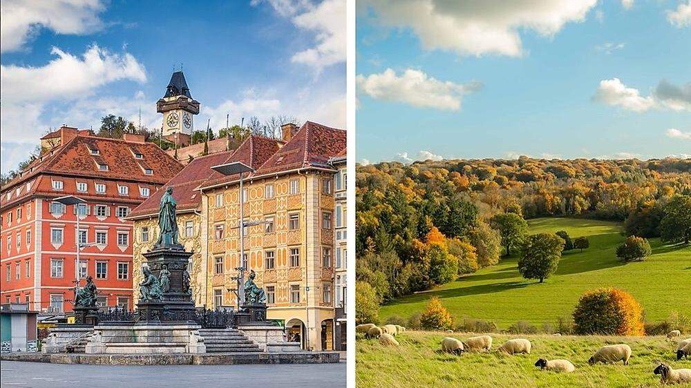 Das Stadt-Land-Gefälle zeigt sich in der Steiermark besonders stark