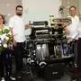 Paul Gaugeler, Dritter von links, ist der neue Geschäftsführer, mit dem Team der Druckerei