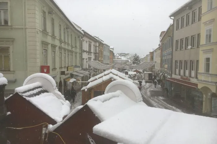Blick über den Villacher Hauptplatz