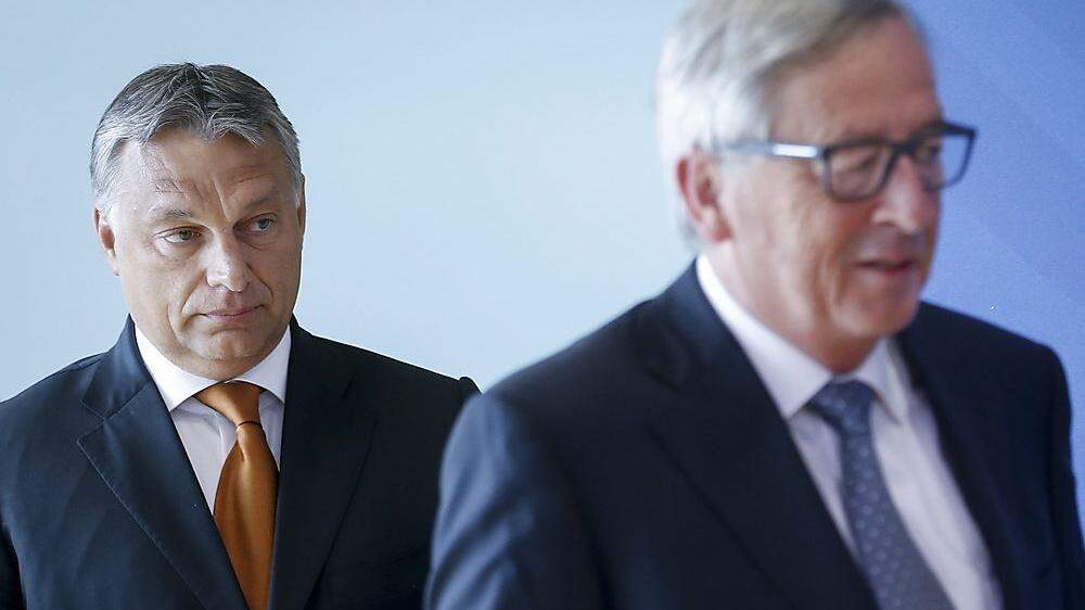 Orban und Juncker