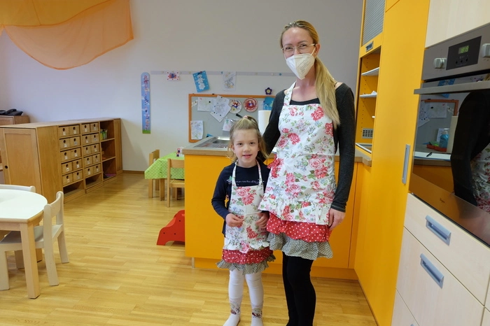 Viktoria und Marcela Wiesinger aus Eggersdorf kamen im Partnerlook.