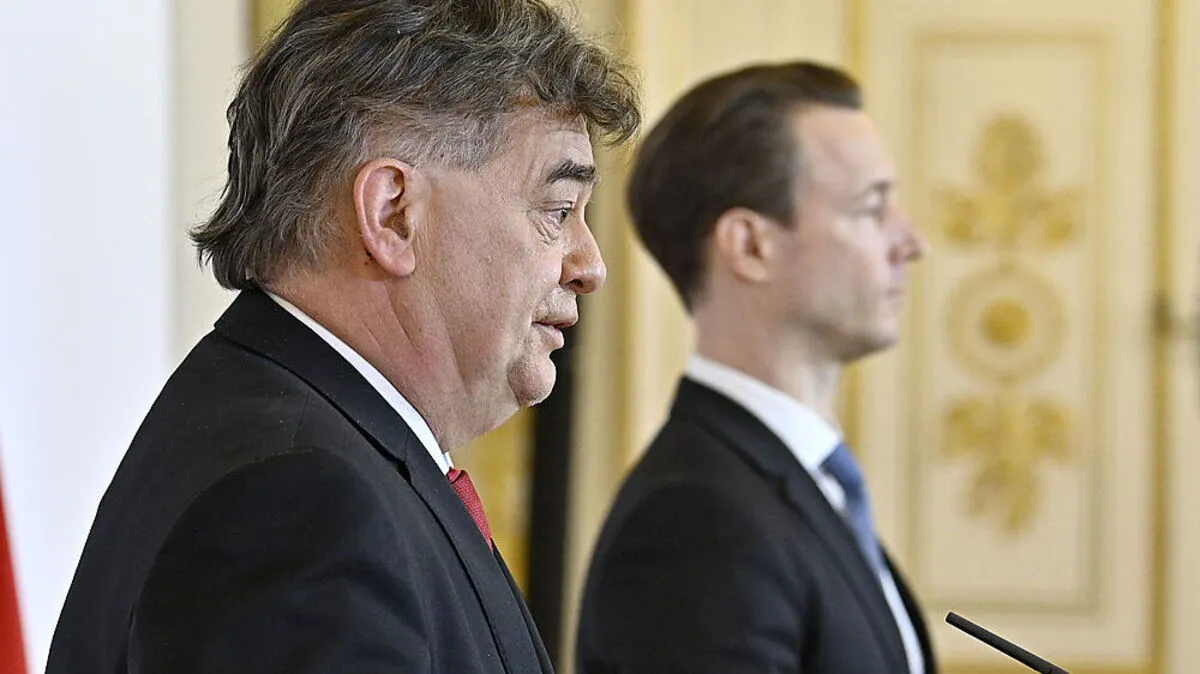 Vizekanzler Werner Kogler und Finanzminister Gernot Blümel