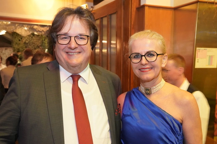Procter &amp; Gamble Geschäftsführer Klaus Raunegger mit Gattin Ursula