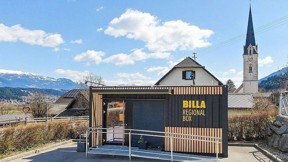 Die Billa-Regionalbox in Baldramsdorf