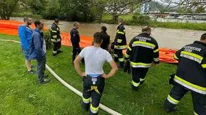 Der mobile Hochwasserschutz in Gurk kann wieder abgebaut werden