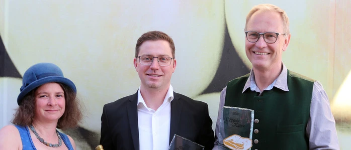 Unter den Gewinnern: Martina Lippitz, Andreas Brunner und Gernot Spendier (von links)