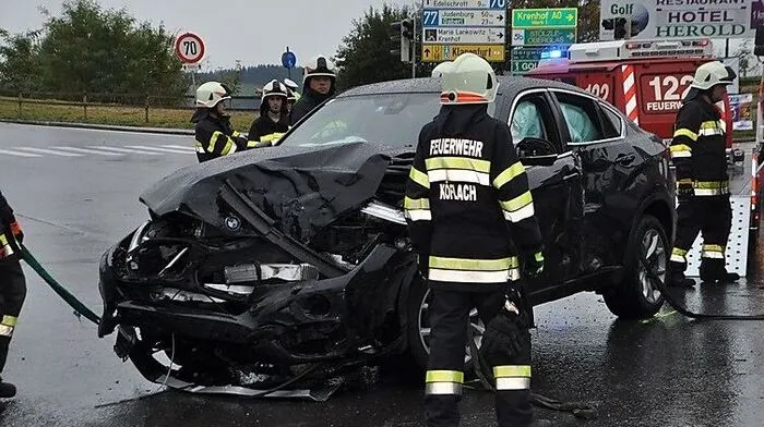 Spektakulärer Unfall in Köflach