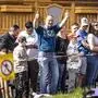 Die Fans der 46. Laserhero Lavanttal Rallye bei der Sonderprüfung 1 beim Gasthaus Zoller 