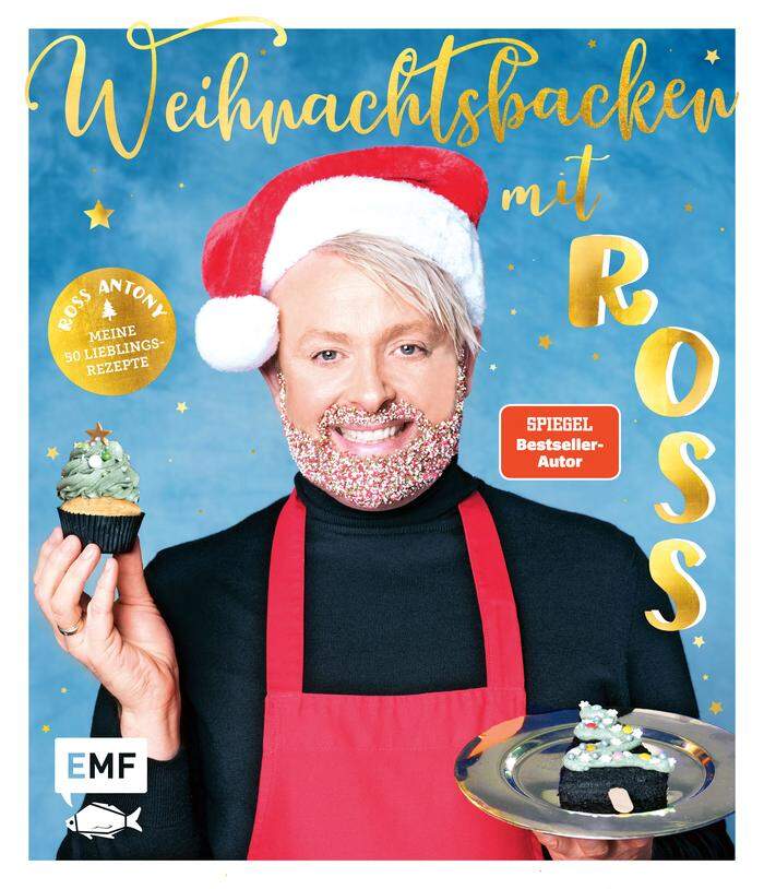 "Weihnachtsbacken mit Ross“ | 176 Seiten | Hard­cover | 25,70 Euro EMF Verlag