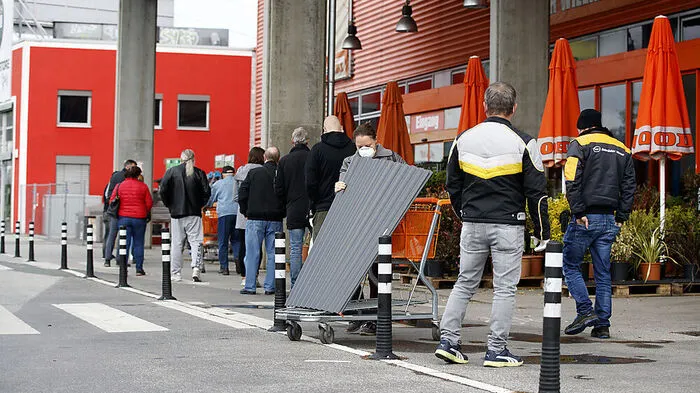 Die Baumärkte wurden am stärksten gestürmt - hier in Graz.