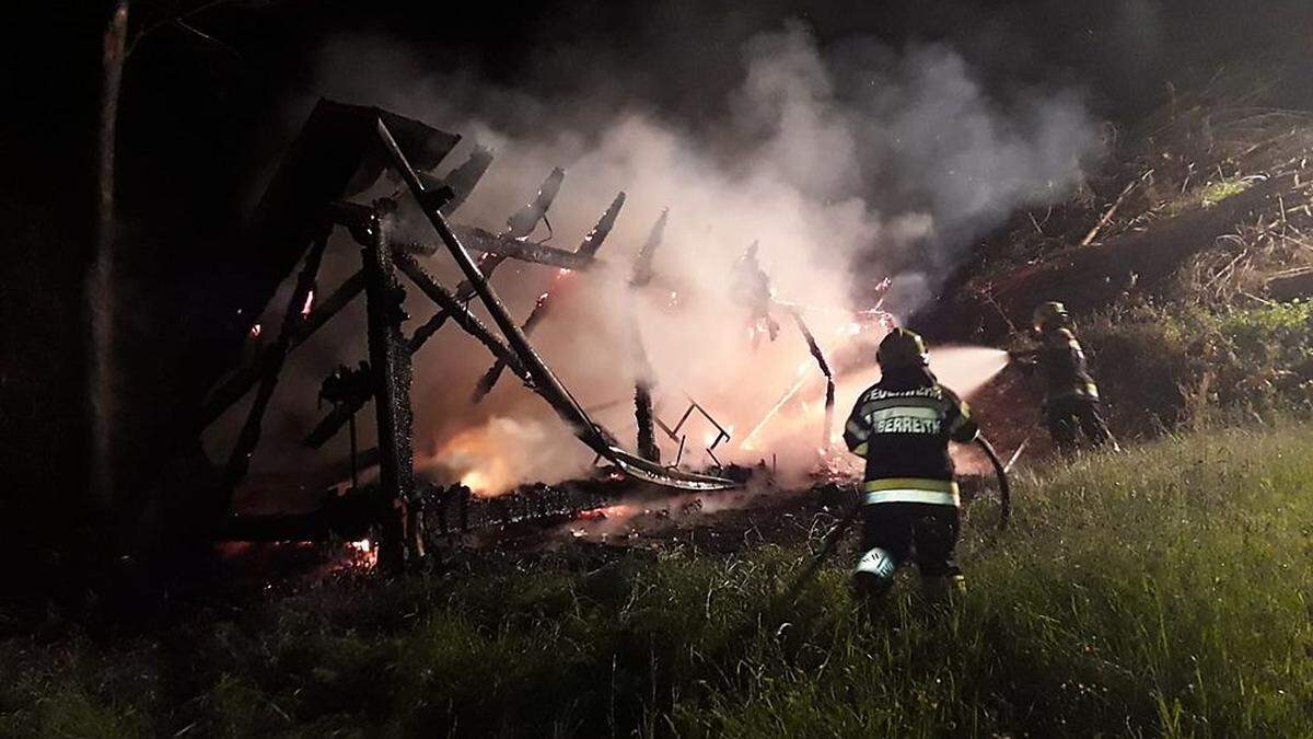 Vier Feuerwehren standen im Einsatz