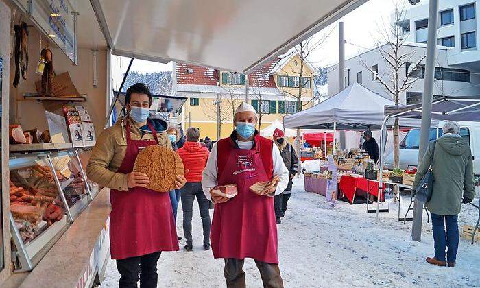 Die Fieranten David und Karl Egger aus Spittal