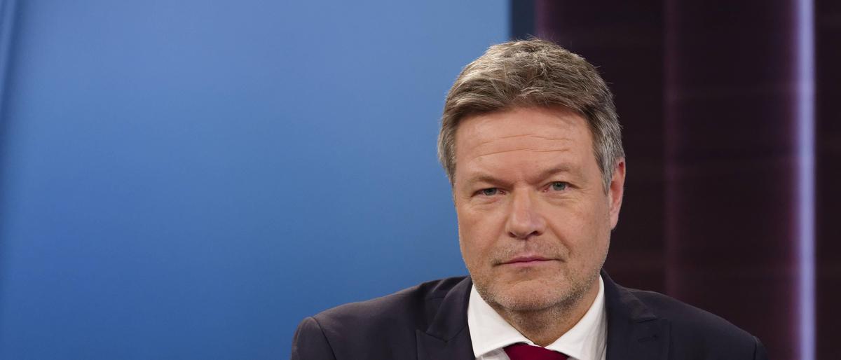 Der deutsche Vizekanzler Robert Habeck zu Gast bei Anne Will 