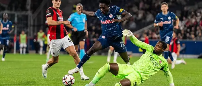 Salzburg konnte Milan nur selten fordern